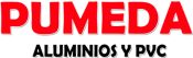 Logotipo PUMEDA ALUMINIOS y PVC